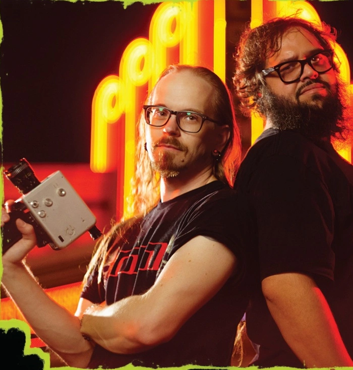 The two Stoned Inn filmmakers pictured together